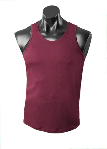 Aussie Pacific Botany Men's Singlet 1107 Casual Wear Aussie Pacific Maroon S